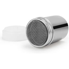 منفضة شاكر السكر من الستانلس ستيل، شيكر شوكولاتة، دقيق الكاكاو الشبكي الدقيق، غربال القهوة مع غطاء، القرفة، السكر، الكاكاو، الدقيق، الشوكولاتة، غربال القهوة in Kuwait