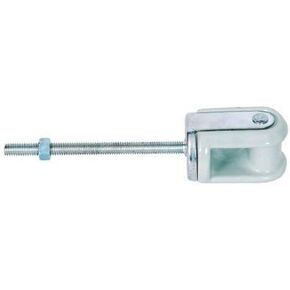 Morris Products Service Entrance Insulator Wire Holder – Strong, Compact, Solid Rivet – Porcelain, Galvanized Steel – Bolt, Nut Type Wire Holders – 3/8" x 5" Bolt, (21899) in Saudi Arabia