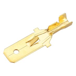 Baomain Male Spade Quick Splice Crimp Terminals 0.3 inch 7.8mm Crimp Connector Non Insulated Pack of 100