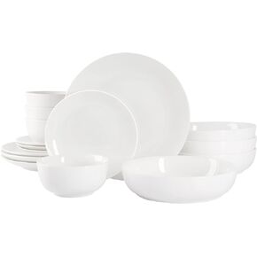 Gibson Home Oslo 8-Piece Porcelain Mug Set, White, 12oz