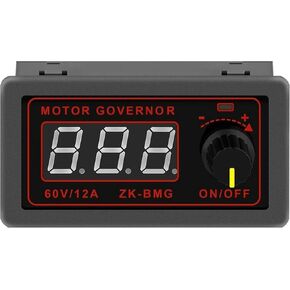 جهاز التحكم في سرعة محرك التيار المستمر، PWM DC 9-60V/12A/500W جهاز التحكم في سرعة المحرك الكهربائي مع شاشة LED للتحكم في سخان مروحة المحرك in Kuwait