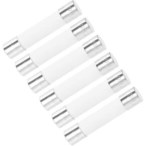 uxcell Ceramic Cartridge Fuses 4A 250V 6x30mm Ceramic Fuses Fast Blow Replacement for Amplifier Energy Saving Lamp Ballast 6pcs