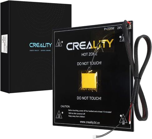 سرير Creality Official Ender 3 V2 المُدفأ، جزء بديل للطابعة ثلاثية الأبعاد الأصلية Hotbed 220W 24V مع خط كابل متوافق مع Ender 3، Ender 3 Pro، Ender 3 V2 in Kuwait