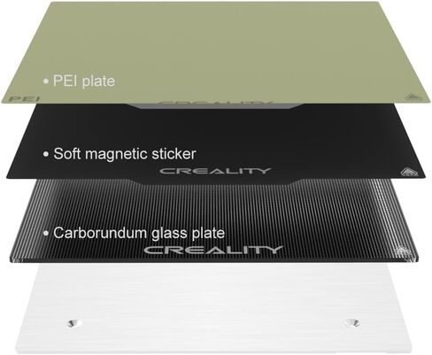 سرير Creality Official Ender 3 V2 المُدفأ، جزء بديل للطابعة ثلاثية الأبعاد الأصلية Hotbed 220W 24V مع خط كابل متوافق مع Ender 3، Ender 3 Pro، Ender 3 V2 in Kuwait