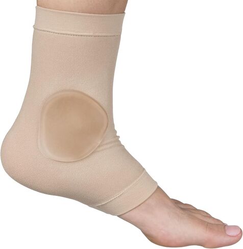 ZenToes Ankle Bone Protection Socks Malleolar Sleeves with Gel Pads for Boots, Skates, Splints, Braces - 1 Pair in Kuwait