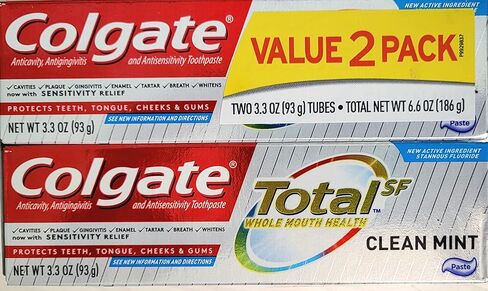 Colgate Colgate total toothpaste, clean mint, 3.3 oz. 2-pack- paste, 6.6 Fl Oz in Kuwait