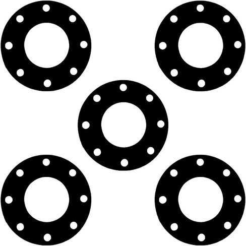 Sterling Seal CFF7000I.2000.031.300X5 7000I Grafoil Full Face Gasket, 20" Pipe Size, 1/32" Thick, Pressure Class 300#, Black with a Smooth Finish (Pack of 5) in Kuwait