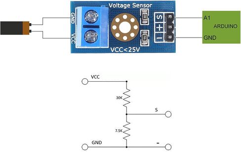 UMLIFE 3pcs ACS712 Hall Effect Current Sensor Module 30A Range ACS712 Module + 3pcs Voltage Sensor Module DC0-25V Voltage Tester Terminal Sensor for Arduino Raspberry Pi in Saudi Arabia