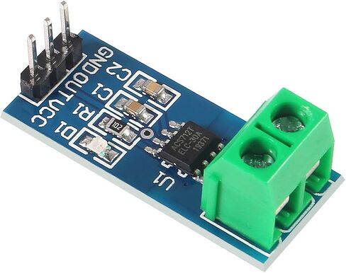 UMLIFE 3pcs ACS712 Hall Effect Current Sensor Module 30A Range ACS712 Module + 3pcs Voltage Sensor Module DC0-25V Voltage Tester Terminal Sensor for Arduino Raspberry Pi in Saudi Arabia