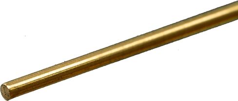 K&S 8163 قضيب نحاسي دائري، 3/32 بوصة OD × 12 بوصة طول، قطعة واحدة، صنع في الولايات المتحدة الأمريكية in Saudi Arabia