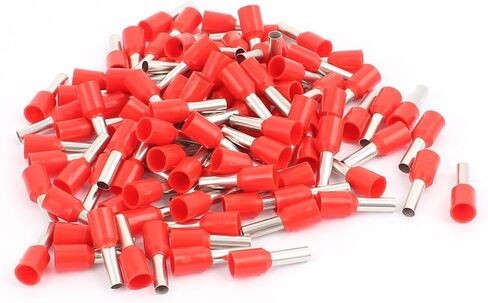 uxcell E4009 12 AWG Insulated Wire Ferrules Cord End Terminals with 102 Piece, Red in Saudi Arabia