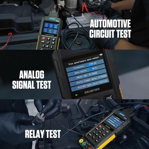 AUTOOL DM303 مقياس رقمي متعدد، راسم الذبذبات TRMS، الجهد والتيار، المقاومة، التردد، الاستمرارية، كشف وحدة التحكم الإلكترونية في السيارة، خط K وإشارة حافلة CAN، اختبار الحاقن، إشارة المستشعر in Kuwait
