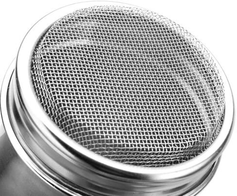 منفضة شاكر السكر من الستانلس ستيل، شيكر شوكولاتة، دقيق الكاكاو الشبكي الدقيق، غربال القهوة مع غطاء، القرفة، السكر، الكاكاو، الدقيق، الشوكولاتة، غربال القهوة in Kuwait