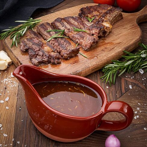 طين تيراكوتا المصنوع يدويًا من فوس ليفينج جرافي بوت بمقبض مريح 11 أونصة - طبيعي وصديق للبيئة - صلصات دافئة - صلصة السلطة - آمن للاستخدام في الميكروويف (أخضر بحري) in Kuwait