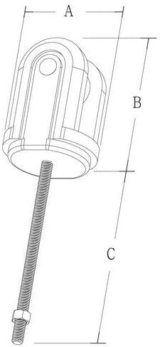 Morris Products Service Entrance Insulator Wire Holder – Strong, Compact, Solid Rivet – Porcelain, Galvanized Steel – Bolt, Nut Type Wire Holders – 3/8" x 5" Bolt, (21899) in Saudi Arabia