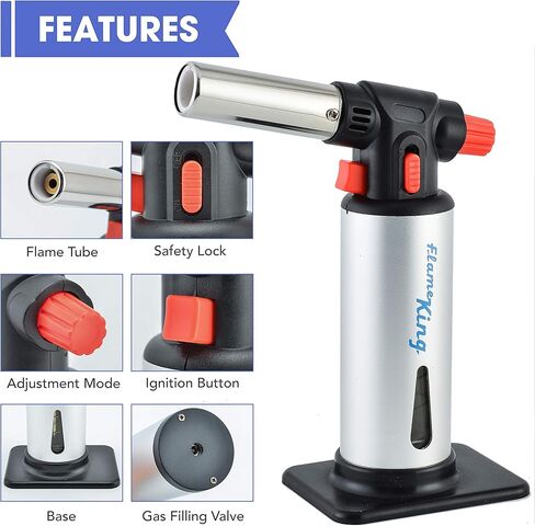 Flame King Propane & Mapp Gas Blow Torch 27,000 BTU مع مشعل ذاتي للحرق واللحام وكمشعل نار in Kuwait