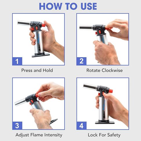 Flame King Propane & Mapp Gas Blow Torch 27,000 BTU مع مشعل ذاتي للحرق واللحام وكمشعل نار in Kuwait