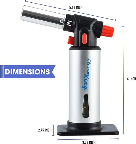Flame King Propane & Mapp Gas Blow Torch 27,000 BTU مع مشعل ذاتي للحرق واللحام وكمشعل نار in Kuwait