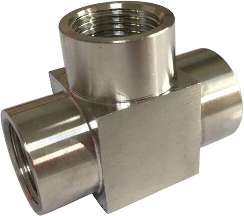 الأعمال المعدنية 316 تركيب أنابيب الفولاذ المقاوم للصدأ المحملة 3/8 "NPT أنثى x 3/8" NPT أنثى x 3/8 "NPT أنثى 2000psi (1 قطعة) in Saudi Arabia