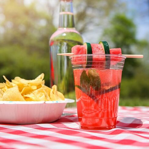 SOLO Cup Company Clear Recycled Plastic Party Cups, 18 Oz, 184 Count in Saudi Arabia