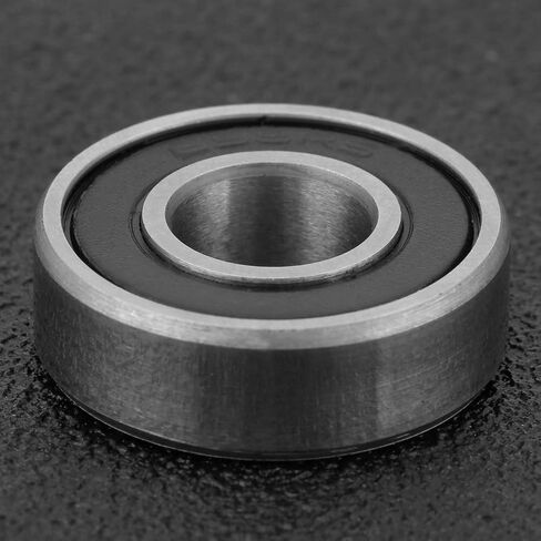 20 قطعة محمل كروي ذو أخدود عميق درع مزدوج، معرف 8 مم × 19 مم OD × 6 مم عرض محامل ميكانيكية للسيارات، محمل 698RS فولاذ + غطاء مطاطي محامل عالية السرعة in Kuwait