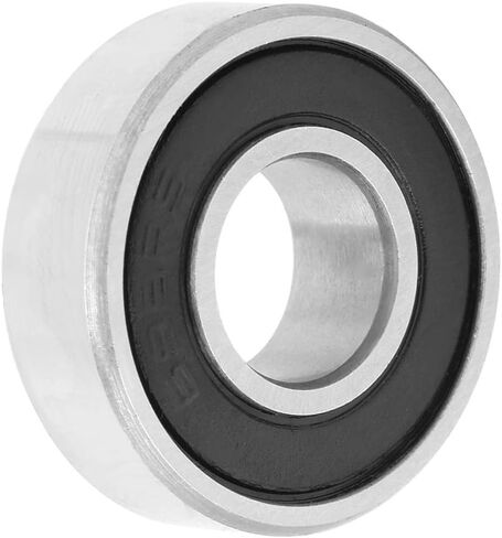 20 قطعة محمل كروي ذو أخدود عميق درع مزدوج، معرف 8 مم × 19 مم OD × 6 مم عرض محامل ميكانيكية للسيارات، محمل 698RS فولاذ + غطاء مطاطي محامل عالية السرعة in Kuwait