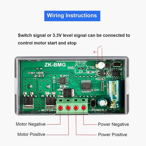 جهاز التحكم في سرعة محرك التيار المستمر، PWM DC 9-60V/12A/500W جهاز التحكم في سرعة المحرك الكهربائي مع شاشة LED للتحكم في سخان مروحة المحرك in Kuwait