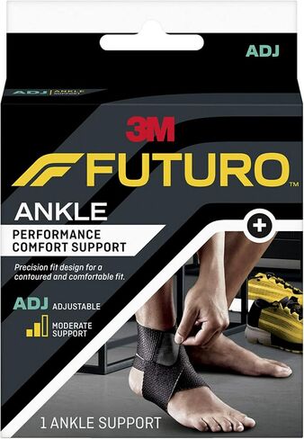 3M Futuro Sport Deluxe Black Ankle Stabilizer One Size Hook and Loop Strap for The Foot 46645ENR in Saudi Arabia