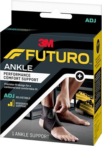 3M Futuro Sport Deluxe Black Ankle Stabilizer One Size Hook and Loop Strap for The Foot 46645ENR in Saudi Arabia