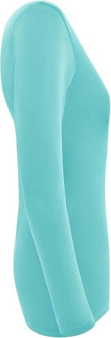Women's Under Scrubs Long Sleeve T-Shirt Comfort V-Neck Medical Underscrub Tee -Super Soft and Stretchy in Kuwait