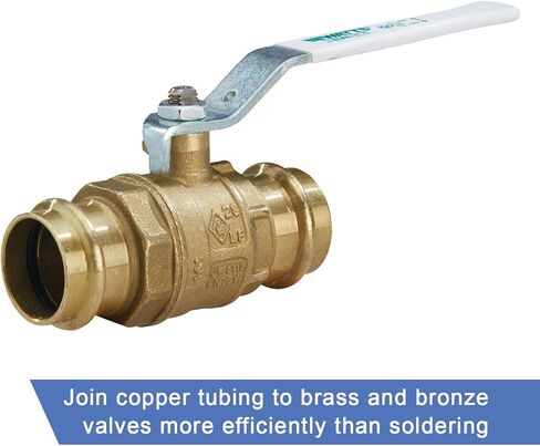 Watts 88005494 LFFBV-3-PRESS-M2 2-Piece Brass Press Ball Valve with Press Fitting End Connection, 3/4 Inch in Saudi Arabia