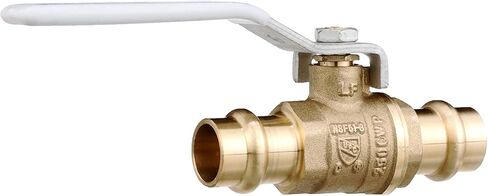 Watts 88005494 LFFBV-3-PRESS-M2 2-Piece Brass Press Ball Valve with Press Fitting End Connection, 3/4 Inch in Saudi Arabia