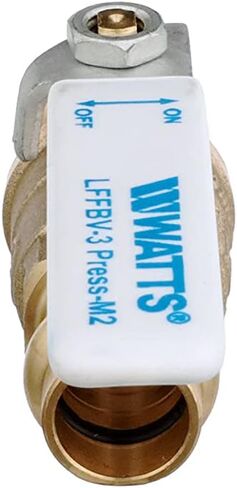 Watts 88005494 LFFBV-3-PRESS-M2 2-Piece Brass Press Ball Valve with Press Fitting End Connection, 3/4 Inch in Saudi Arabia