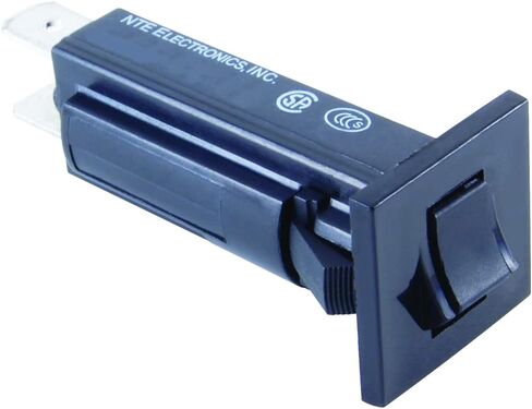 قاطع الدائرة الحرارية NTE Electronics R59-0.5A، ​​نوع حامل المصهر، محطة توصيل سريعة 0.250 بوصة، 3.55 أوم، 0.5 أمبير in Saudi Arabia