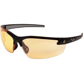 EDGE DZ111VS-G2 Zorge G2 Wrap-Around Anti-Fog/Vapor Shield Safety Glasses, Anti-Scratch, Non-Slip, UV 400, Military Grade, ANSI/ISEA & MCEPS Compliant, 5.04" Wide, Black Frame/Clear Lens