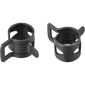 uxcell Steel Band Clamp 7mm Inner Dia Fit 7.5-8.2mm OD Hose Spring Band Type Action Fuel Line Silicone Tube Clip Clamp Black 10Pcs in Kuwait