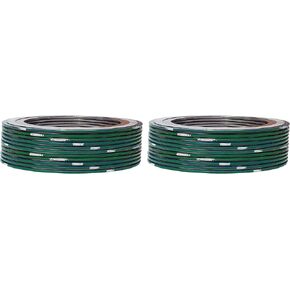 حشية جرح حلزونية من الفولاذ المقاوم للصدأ 9000IR6316PTFE2500X24 316L مع حلقة داخلية 316SS وحشو PTFE لأنابيب 6 بوصات، فئة الضغط 2500#، شريط أخضر مع شريط أبيض (عبوة من 24 قطعة) in Kuwait