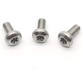 M6-1.0x10mm الفولاذ المقاوم للصدأ توركس البراغي جولة رئيس ستة نجوم ستة الفص مسامير موضوع كامل 30 قطعة