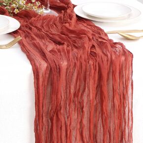 Cheesecloth Table Runner,Large Gauze White Table Runner 10ft Cheesecloth Table Cloth for Wedding Party Bridal Shower Boho Table Decor 35x120 Inch