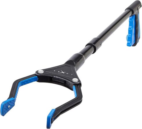 Grabber Reacher Tool - Newest Version Luxet 19 Inch Long Steel Foldable Pick Up Stick - Strong Grip Magnetic Tip - Heavy Duty Trash Picker Claw Reacher Grabber Tool for Elderly Wheelchair Mobility Aid in Kuwait