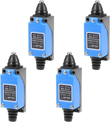 Uxcell ME-8111 المكبس مفتاح الحد المؤقت 1NC + 1NO 4 قطعة لمفتاح باب الطابعة ثلاثية الأبعاد لمطحنة CNC in Saudi Arabia