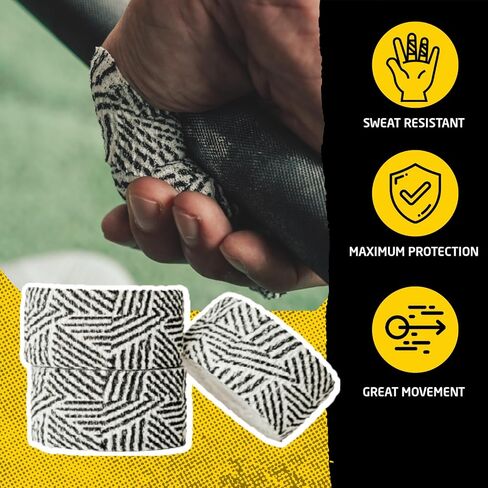 Happy Thumbs Tape Company - Gym & Hook Grip Tape - Thumb & Finger Protection - for Cross Training, Weightlifting, Gymnastics & More - Stretchy Adhesive Athletic Weightlifting Tape - 24 ft Long 6 Pack in Saudi Arabia