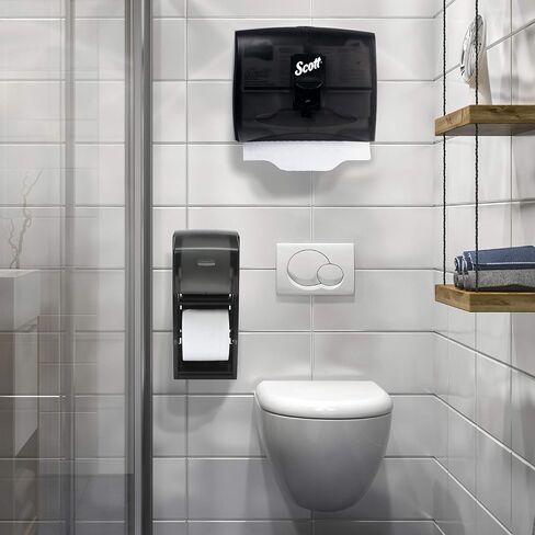 Scott Kimberly Clark Windows Toilet Seat Cover Dispenser (09506), Black in Saudi Arabia