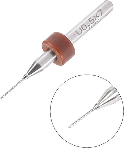 uxcell PCB Drill Bits 0.5mm Tungsten Carbide Rotary Tool Jewelry CNC Engraving Print Circuit Board Micro Drill Bits 1/8 Inch Shank 2 Set (20 Pcs) in Saudi Arabia