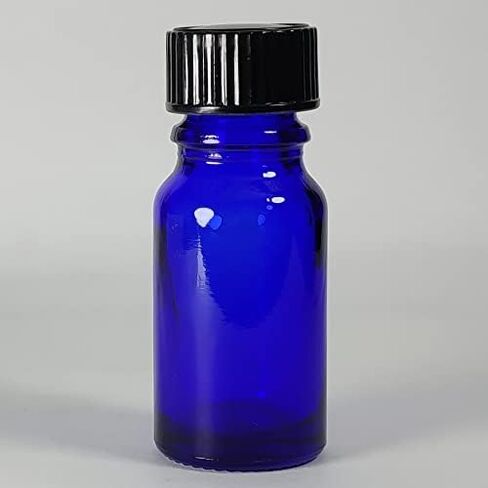 زجاجة بيول زجاجية سعة 10 مل (1/3 أونصة). زجاجة زيت عطري بغطاء. للعطور والعلاج العطري وقوارير العينات القابلة لإعادة التعبئة في المختبر - 24 عبوة (عنبر) in Saudi Arabia
