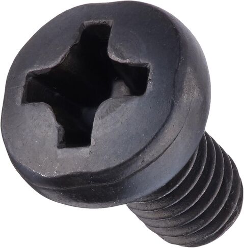 Small Parts M3.56D7985AB Steel Pan Head Machine Screw, Black Oxide Finish, Meets DIN 7985, #1 Phillips Drive, M3.5-0.6 Thread Size, 6 mm Length, Fully Threaded, Import (Pack of 100) in Saudi Arabia