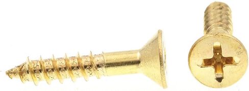 Prime-Line 9035584 Wood Screw, Flat Head Phillips, #10 X 1 in, Solid Brass, Pack of 25 in Saudi Arabia