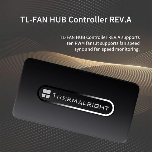 Thermalright Fan HUB Controller REV. A Fan Hub Support 10 Groups of Fans, 10-Port 4 Pin PC Fan Controller, 12V Fan Hub, Strong Paste + Magnetic Suction, SATA Power Cord Direct Input in Saudi Arabia