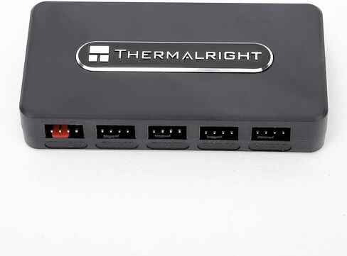Thermalright Fan HUB Controller REV. A Fan Hub Support 10 Groups of Fans, 10-Port 4 Pin PC Fan Controller, 12V Fan Hub, Strong Paste + Magnetic Suction, SATA Power Cord Direct Input in Saudi Arabia