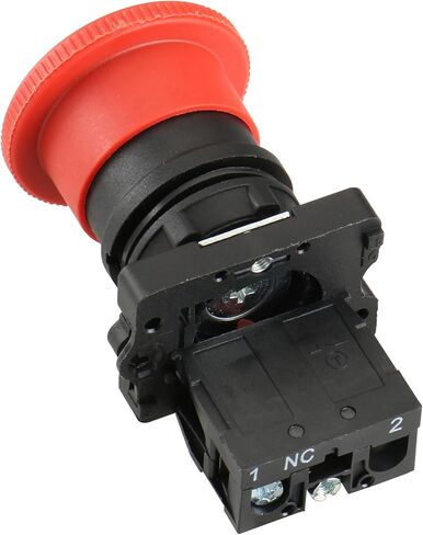 مفتاح ضغط باومين ZB2-BE102C 22 مم NC N/C إيقاف الطوارئ للفطر الأحمر 600 فولت 10 أمبير in Kuwait